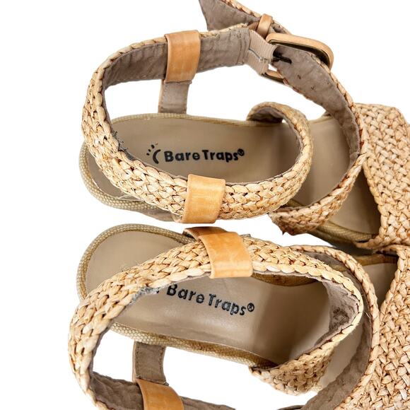 BareTraps Tracie Espadrille Braided Wedges Sz 6 - Picture 3 of 12